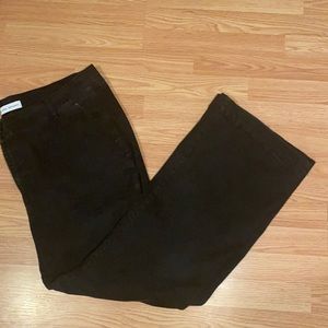 Lane Bryant Size 24 Black Flare Leg Jeans
